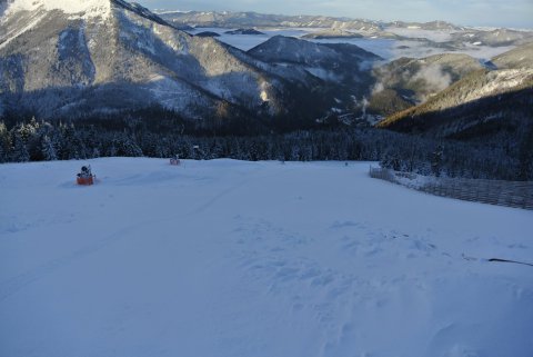 Ötsher, Lackenhof tegnap: már készítik a Kis-Ötschert a hétvégére