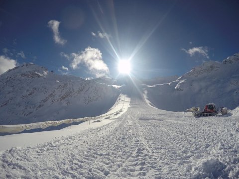 A gleccserpálya a hét elején