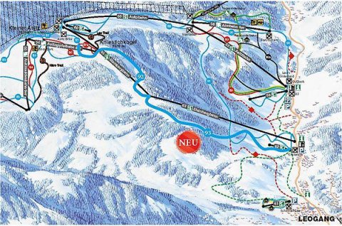 Az új pálya a leogangi oldalon