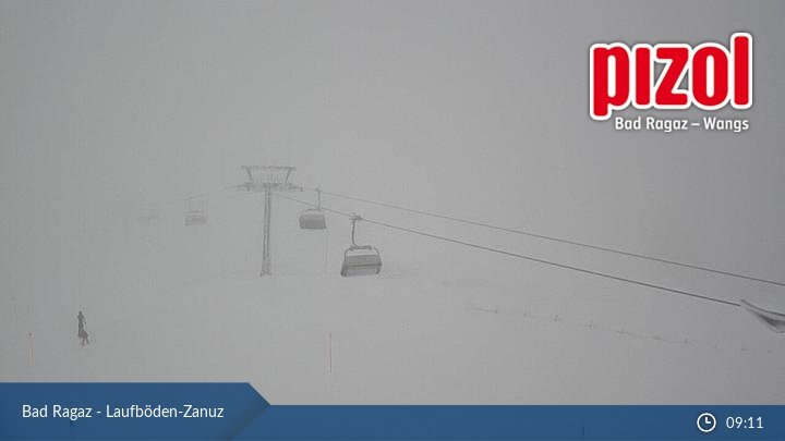 Pizol webkamera: ez egy kedvezményes napnak tűnik