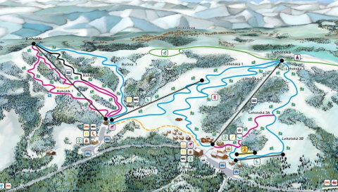 Az új lift, Kohútik, helye a térképen, a bal oldali részen