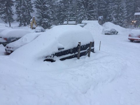 Orava Snow síterepe január 5-én, 30 cm hó hullott