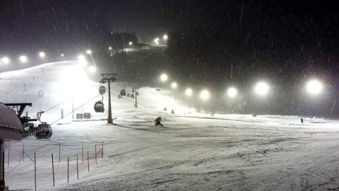 Saalbach tegnap este, ott is elkezdődött valami ...