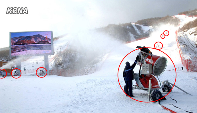 Svéd hóágyúk (Kép: http://www.nknews.org / KCNA)