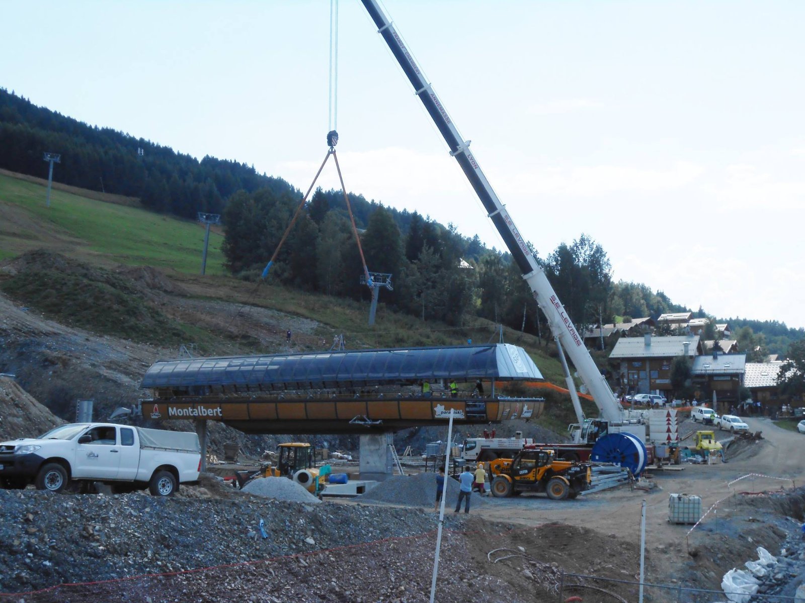 Az új lift völgyállomása (Kép: Plagne Montalbert)