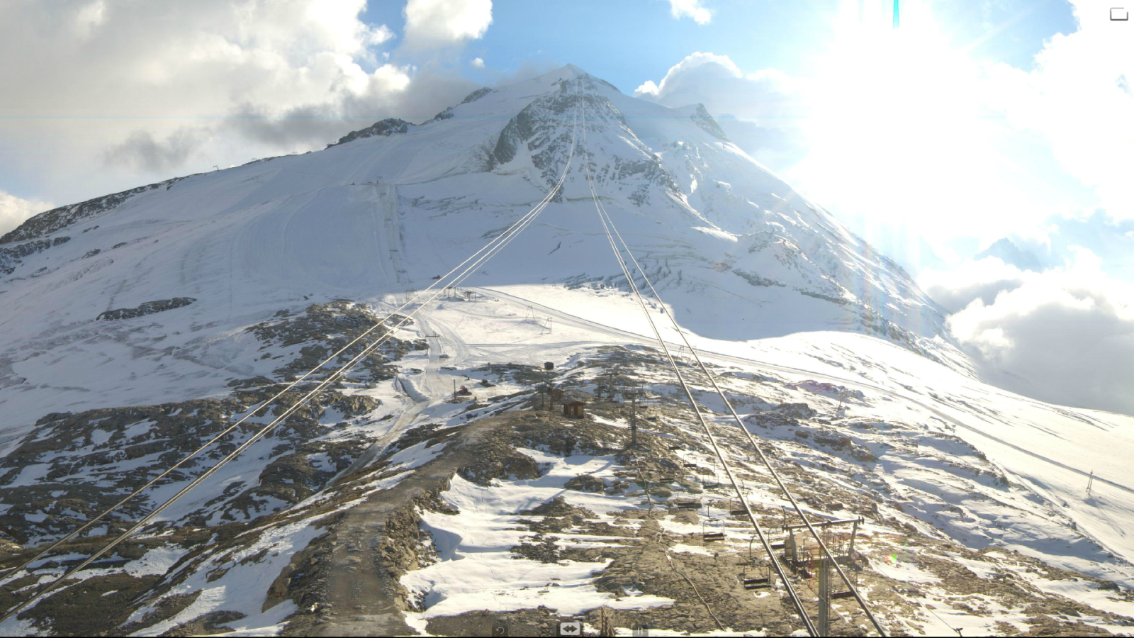 Szerdai webkamera kép a gleccserről