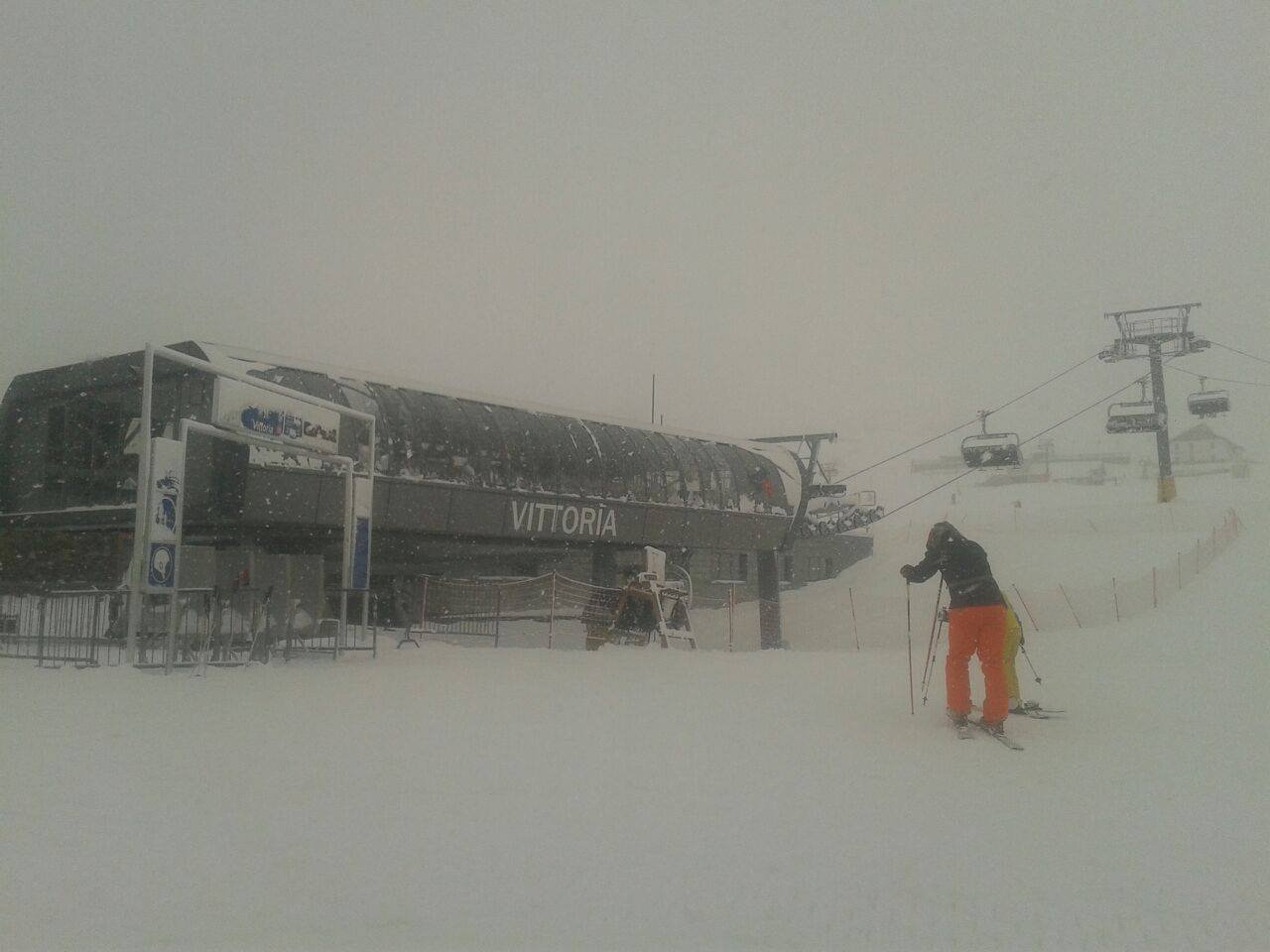 Tegnap ritka vendég volt a napsütés a Presena gleccseren