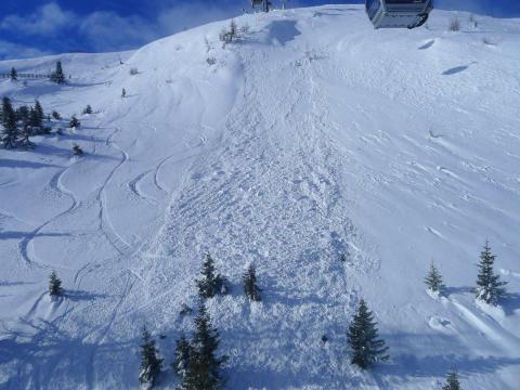 A helyszín (Kép: Lawinenwarndienst Salzburg)