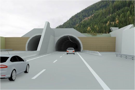 Az alagút bejárata (Kép: ASFINAG)