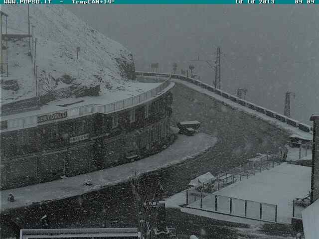 Itt már októberben is erősen havazott