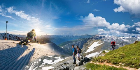 Davos. Három (síelés, túrásázás, biciklizés) ez egyben ezen a csodás őszi hétvégén