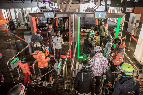 Az új beléptető kapuk (Kép: SKIDATA)