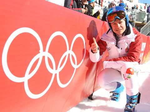 Miklós Edit Szocsiban (Kép: Kovács Anikó)