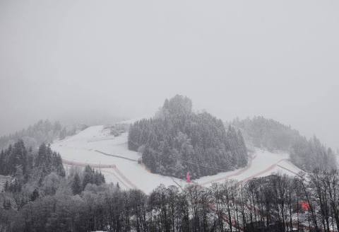 Tegnap így nézett ki a 7-es és 8-as pont, valamint a szlalom pálya