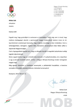 Borkai Zsolt levele Miklós Editnek (Kép: mob.hu)