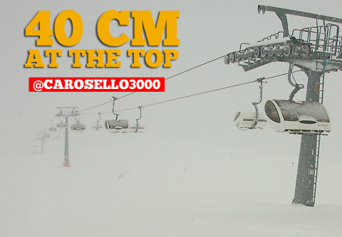 Livigno (ITA) 40 cm hullott a csúcson