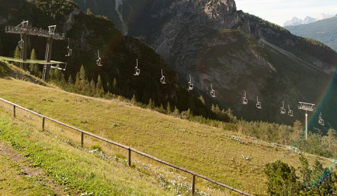 A San Marco lift (Kép: San Vito di Cadore síterepe)