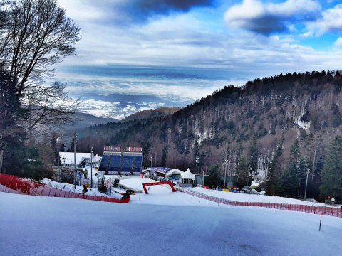 Ivica Kostelic mai képe a verseny színhelyéről
