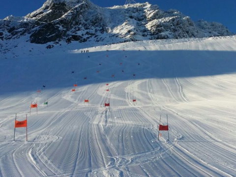 Az első nap reggelén ilyen volt a pálya