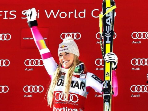 Vonn a tegnapi győzelme után