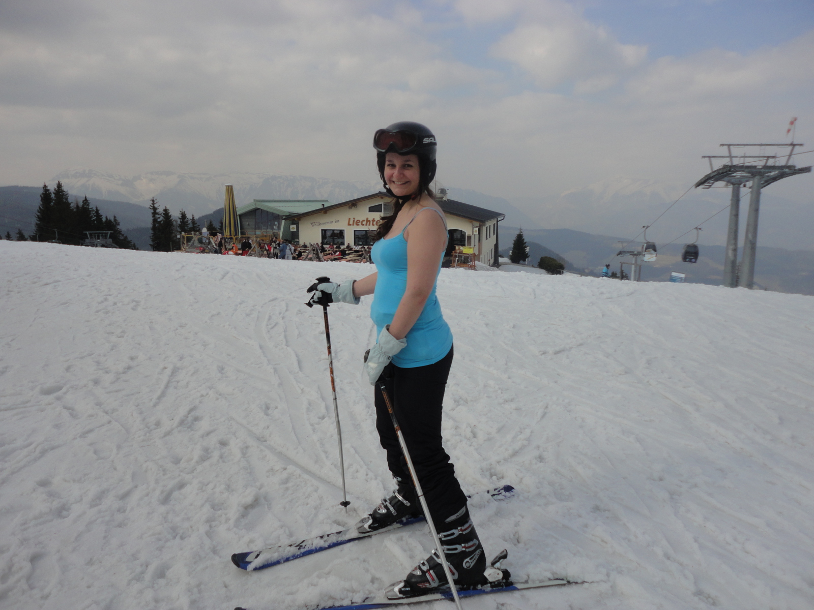 Bevállalós kolléganő :-)