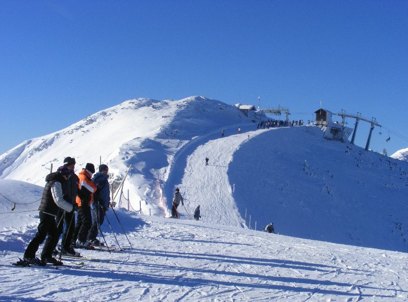 Hochkart-t Vorgipfel-el összekötő gerinc