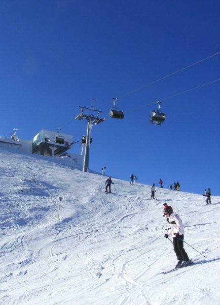 Vorgipfel felső állomása a pályáról