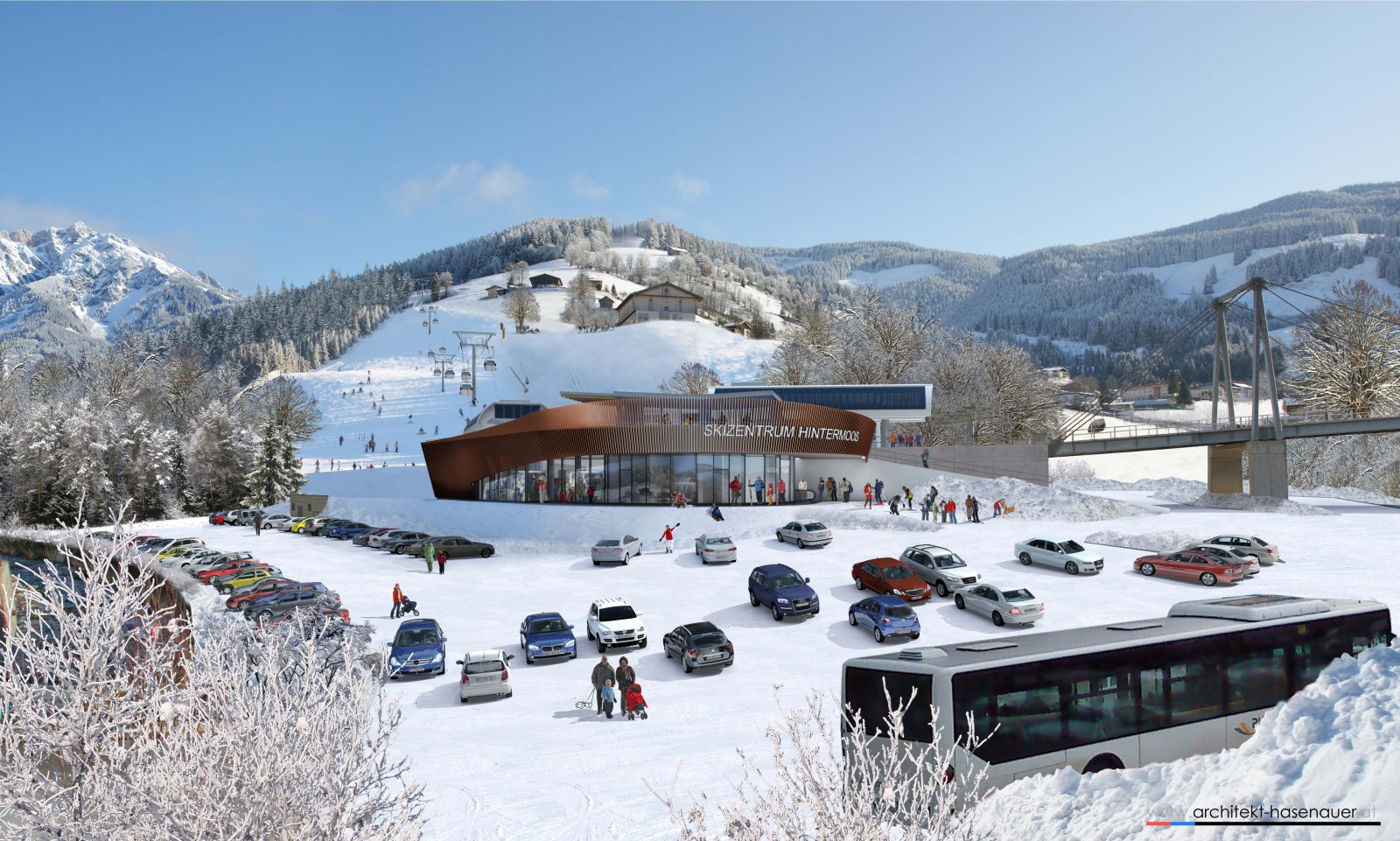 Az összekötő, nyolcszemélyes kabinos látványterve