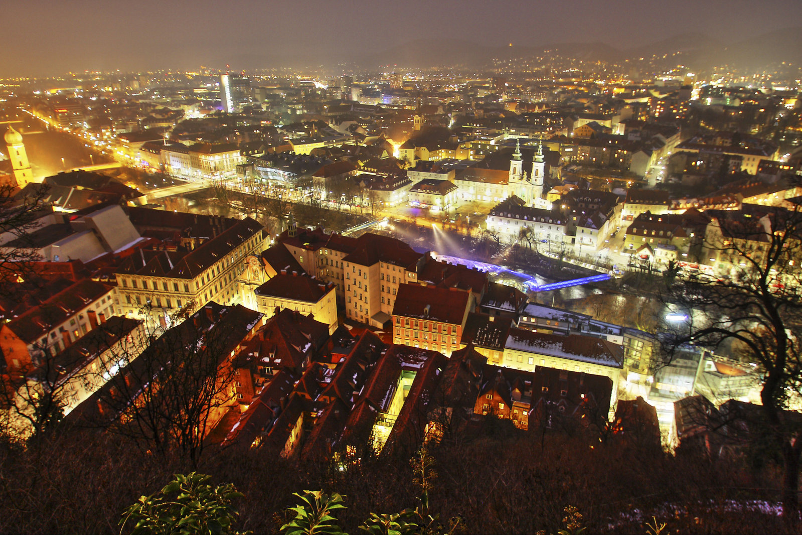 Graz - esti látkép a városról