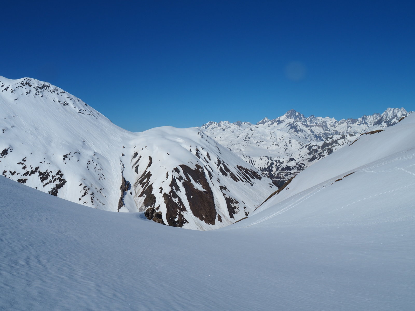 szemben Finsteraarhorn, Schreckhorn