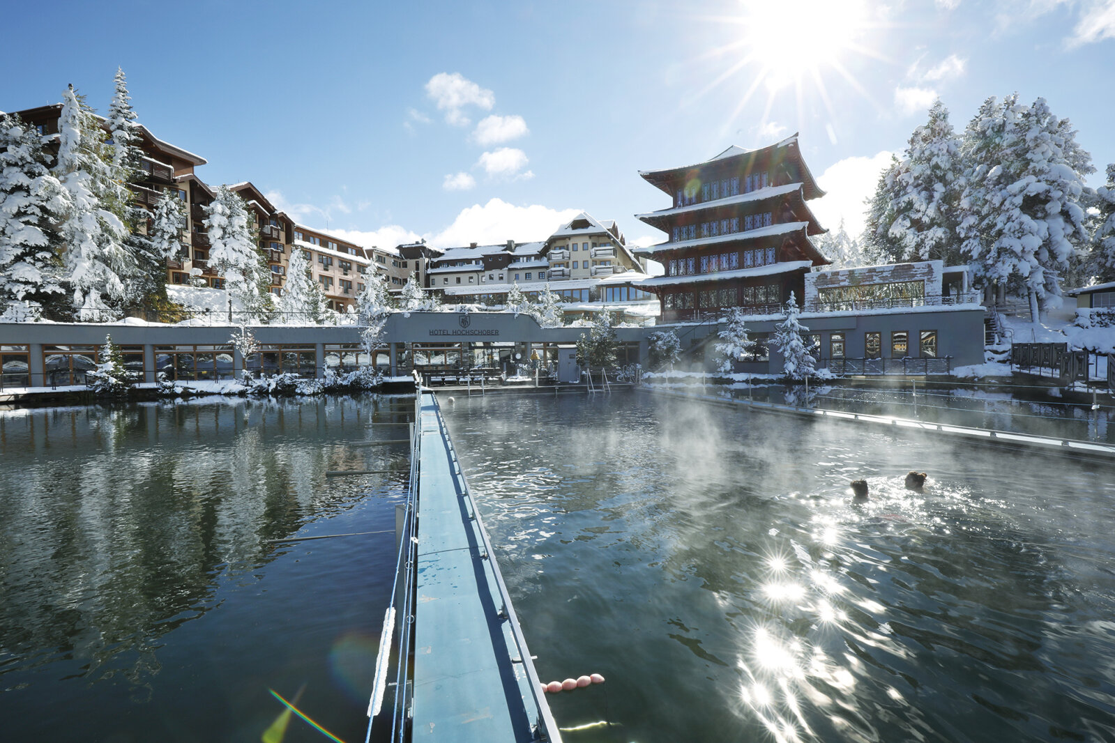 Itt télen is lehet a tóban úszni! | Fotó: Hotel Hochschober