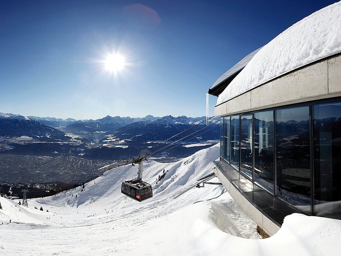 Kabinos felvonó a Nordkettén