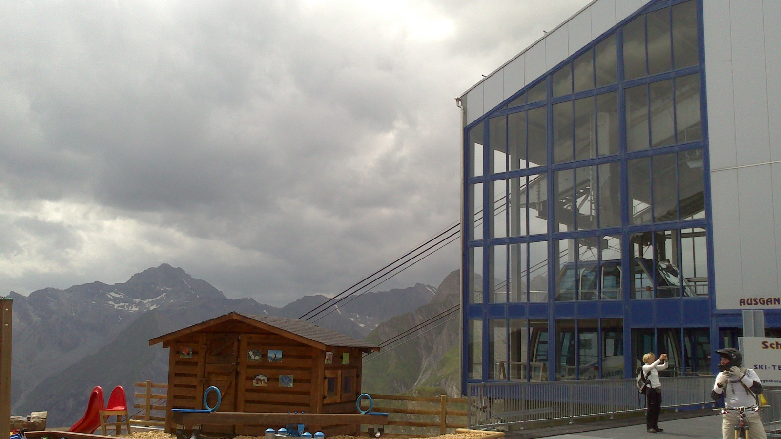 Twinliner felsőállomás (Samnaun)