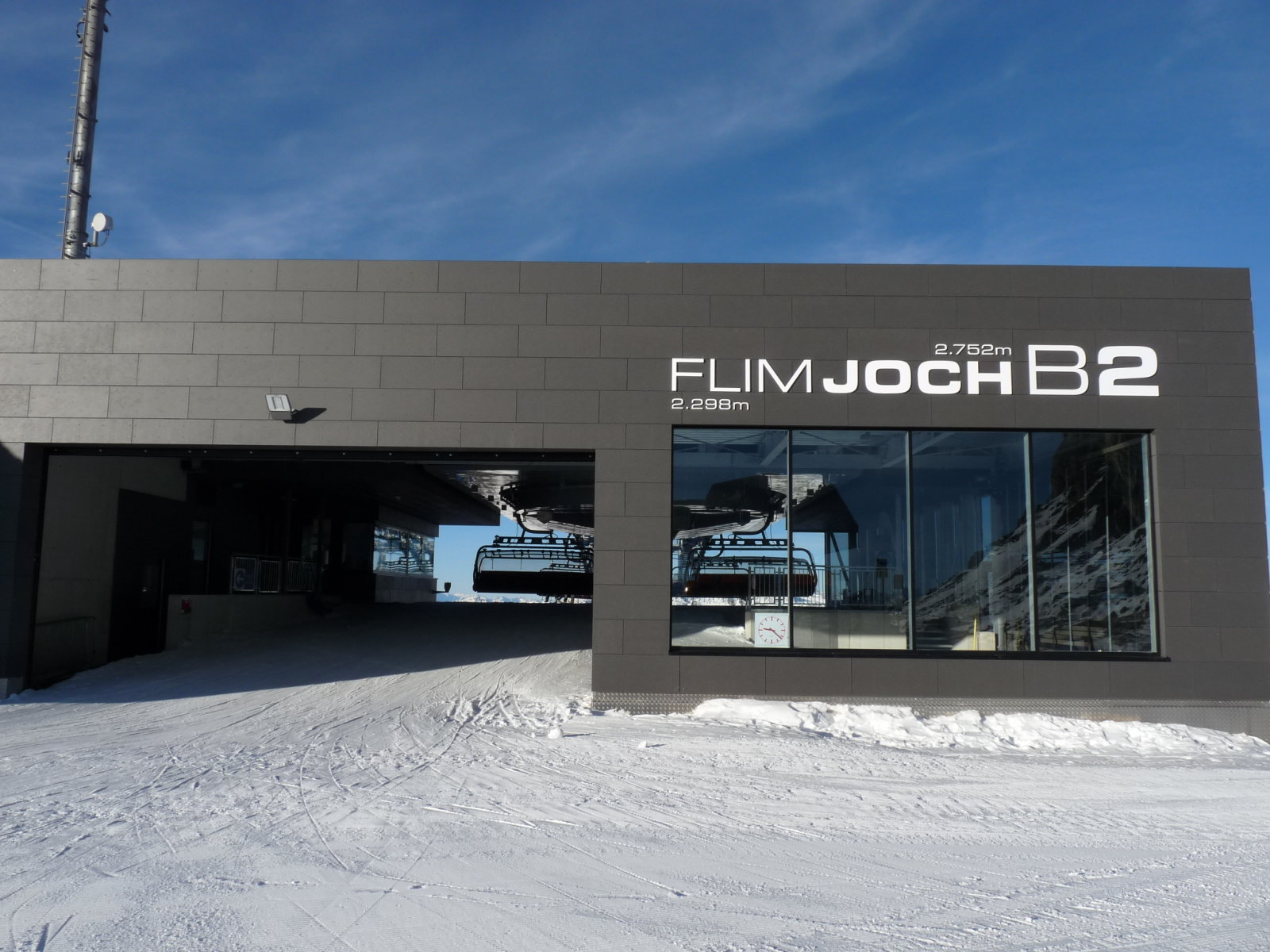 az  új lift hegyállomása