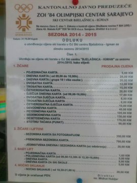 az árakat 2vel kell osztani, akkor euro (1KM 150ft)