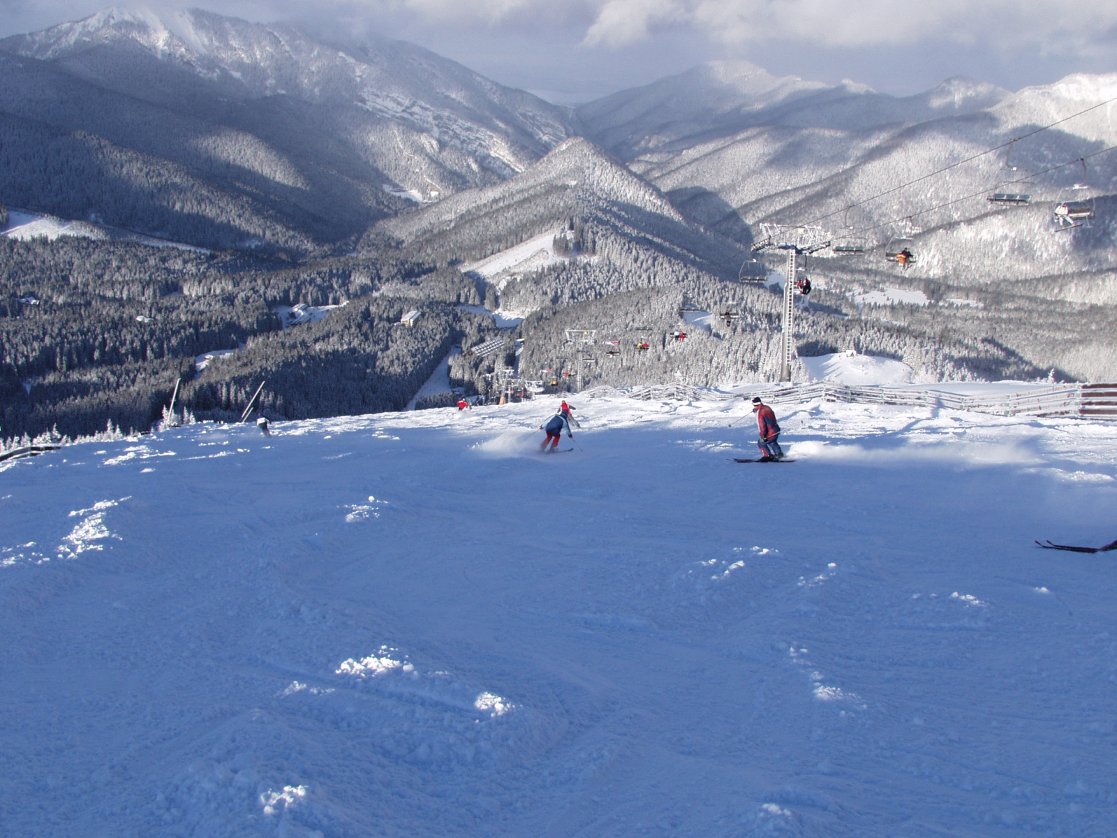 Végre előbújt a nap. Csodás kilátás a Tátrára
