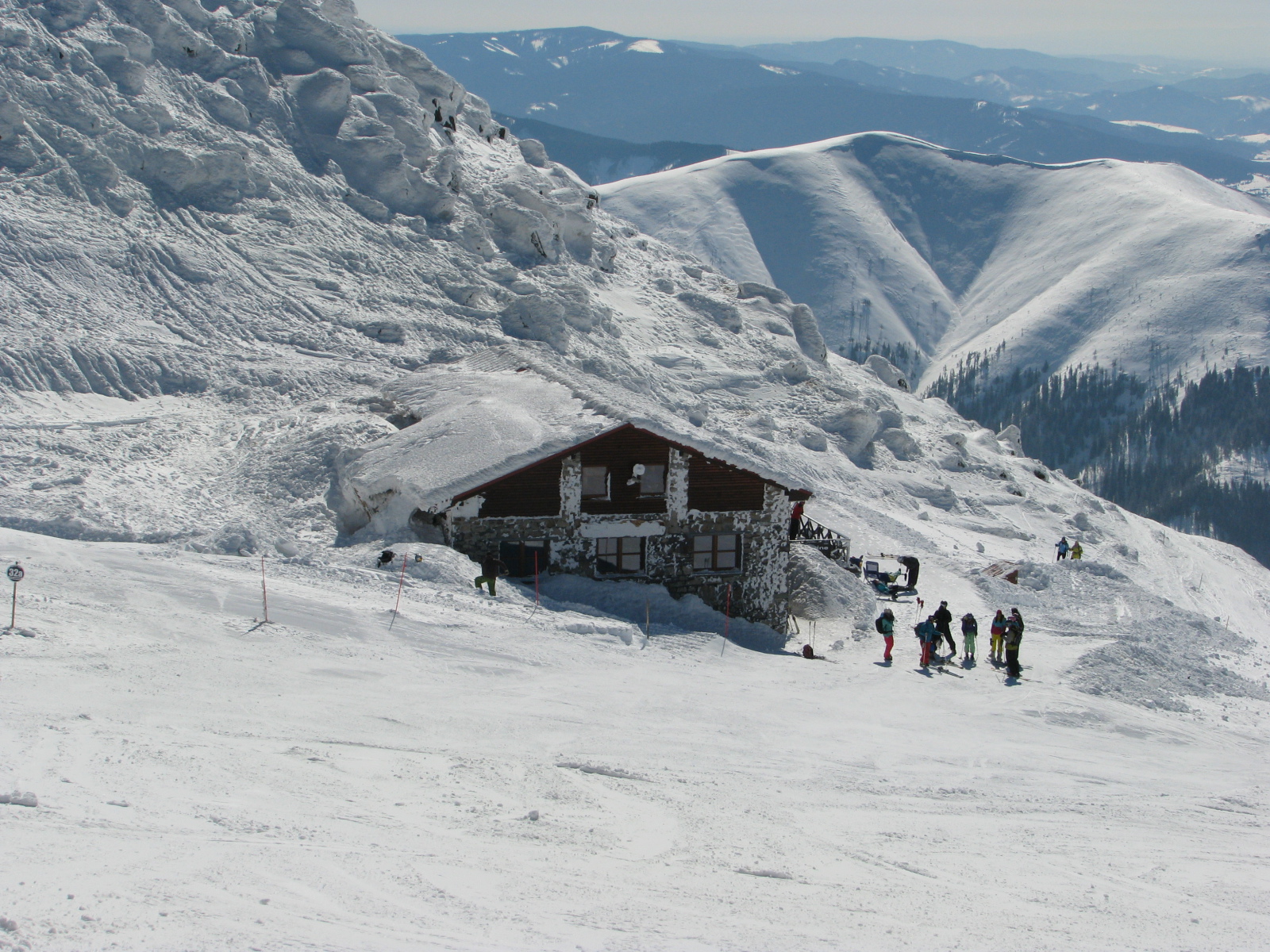 A Chopok csúcsa 2013 március végén