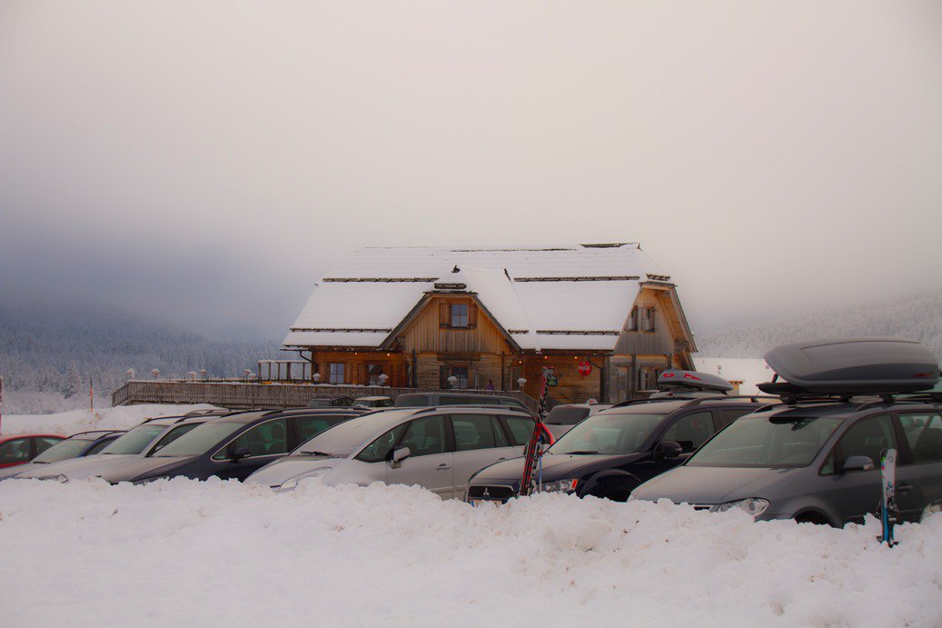 A pálya egyetlen hüttéje