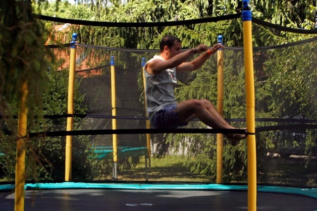 Trambulin a pécsi Mecsextrém Parkban