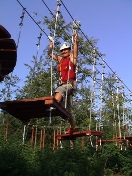 Kötélpálya a Koppány Fogadó és Kalandparkban