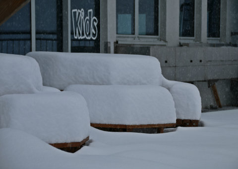 30-50 cm friss hó Kaprunban - Fotó: Stánicz Balázs