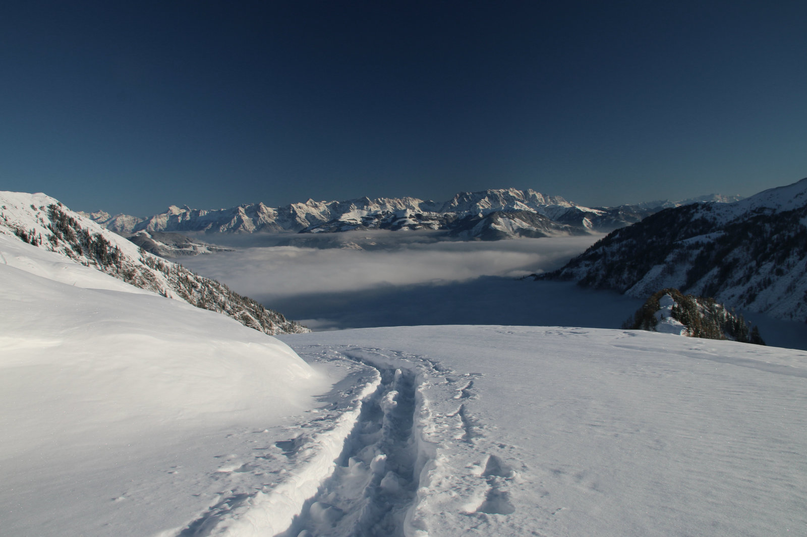 Lesiklás a gleccserről Kaprunig Maiskogel érintésével - Fotó: Stánicz Balázs
