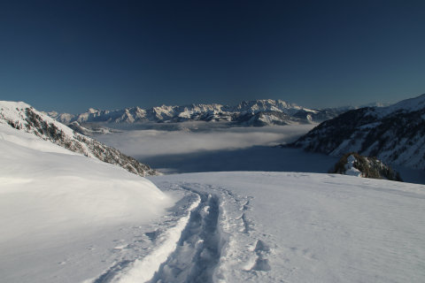 Lesiklás a gleccserről Kaprunig Maiskogel érintésével - Fotó: Stánicz Balázs