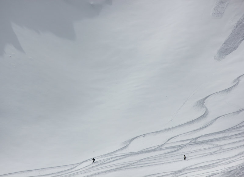 Két havazás közt a Nap is megmutatta magát, a síelők legnagyobb örömére: Fotó: Stánicz Balázs - Kattints a képre a nagyításhoz
