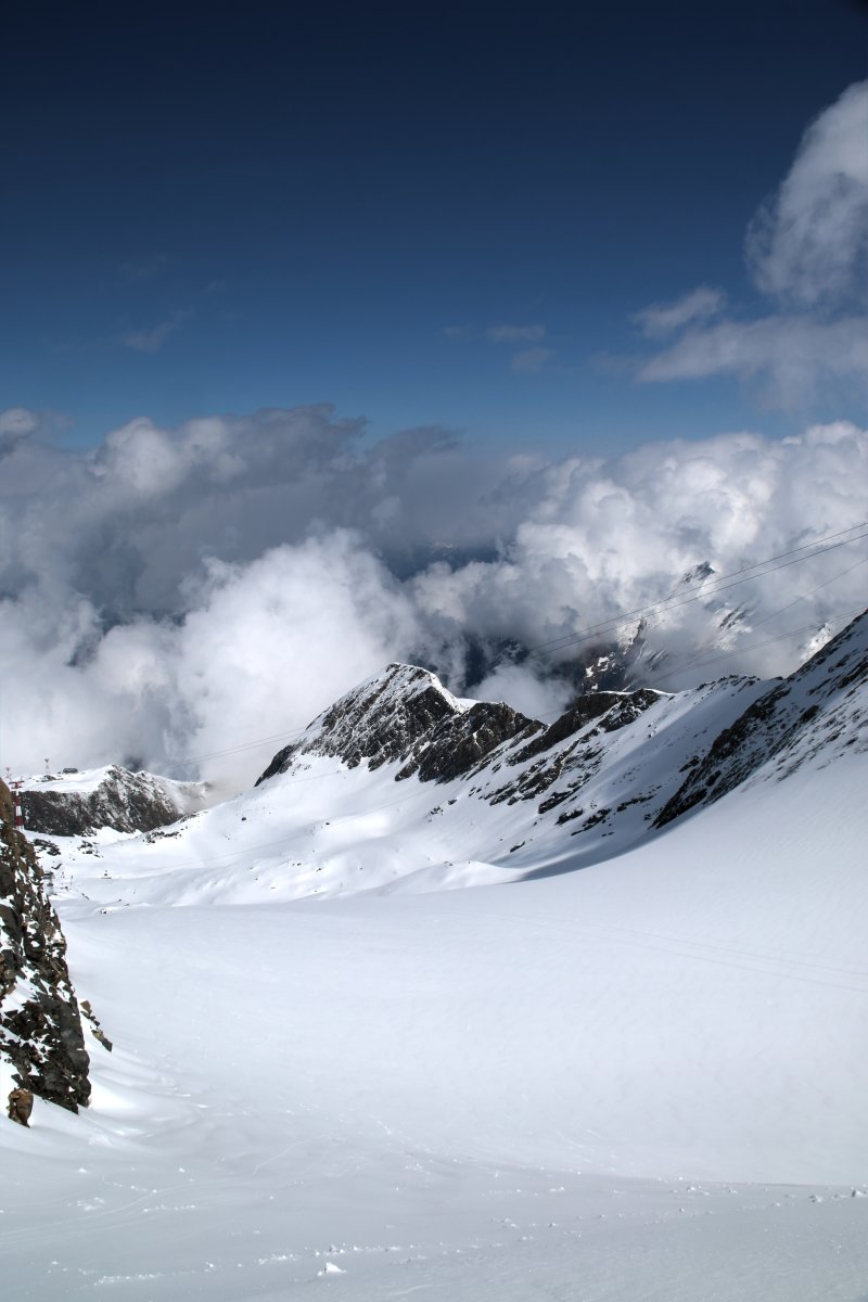 Az Ice Age (X1) freeride útvonal kezdő része