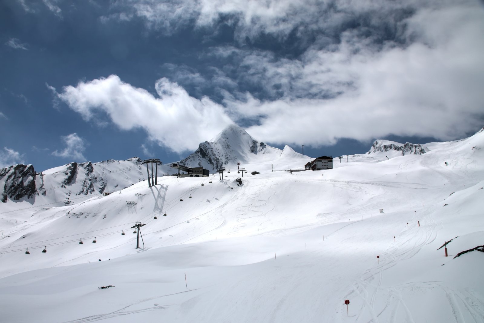 Az Alpincenter alatti pályák felső része