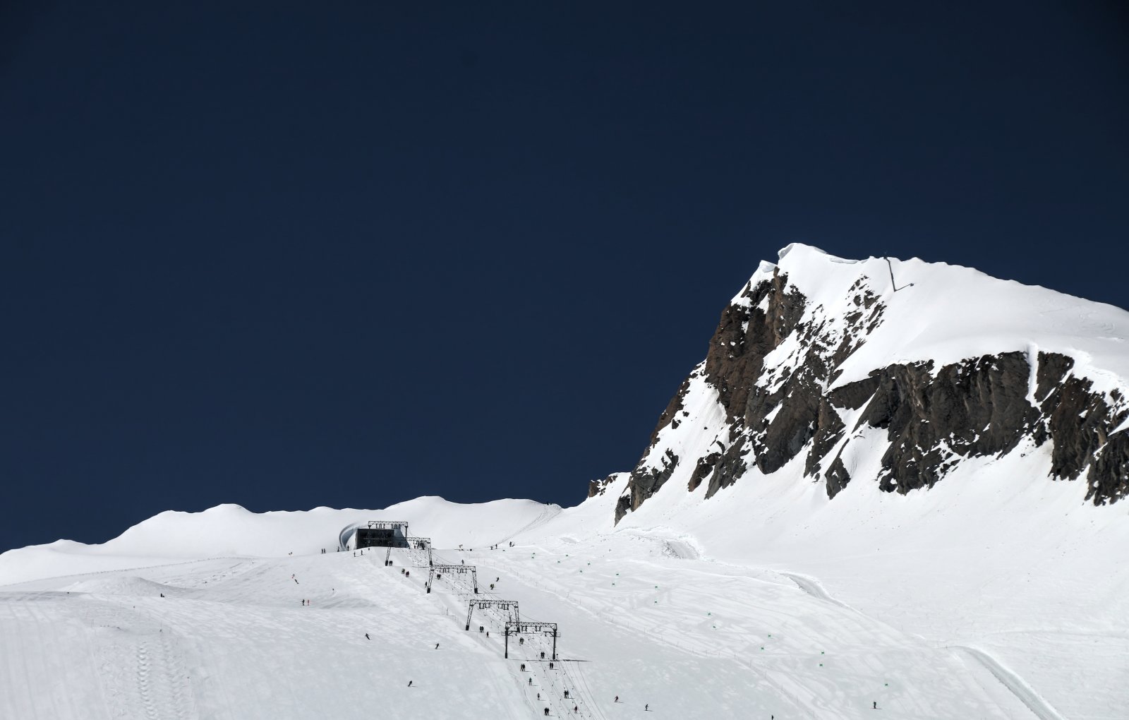A Kitzliftek felső része és a Maurerkogel