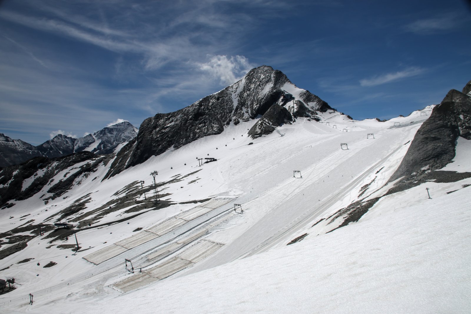 Gleccserlátkép a Schmiedinger Schartétól