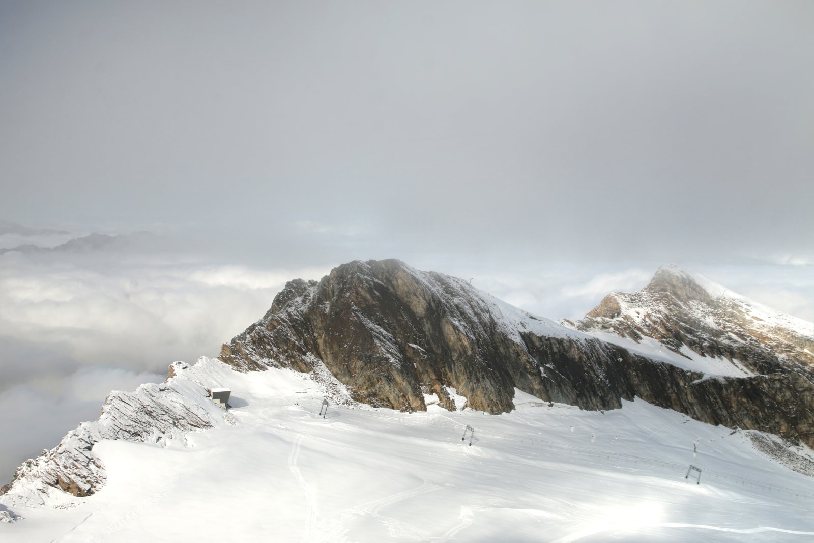 Frissen behavazott gleccser, hamarosan kezdődik a szezon
