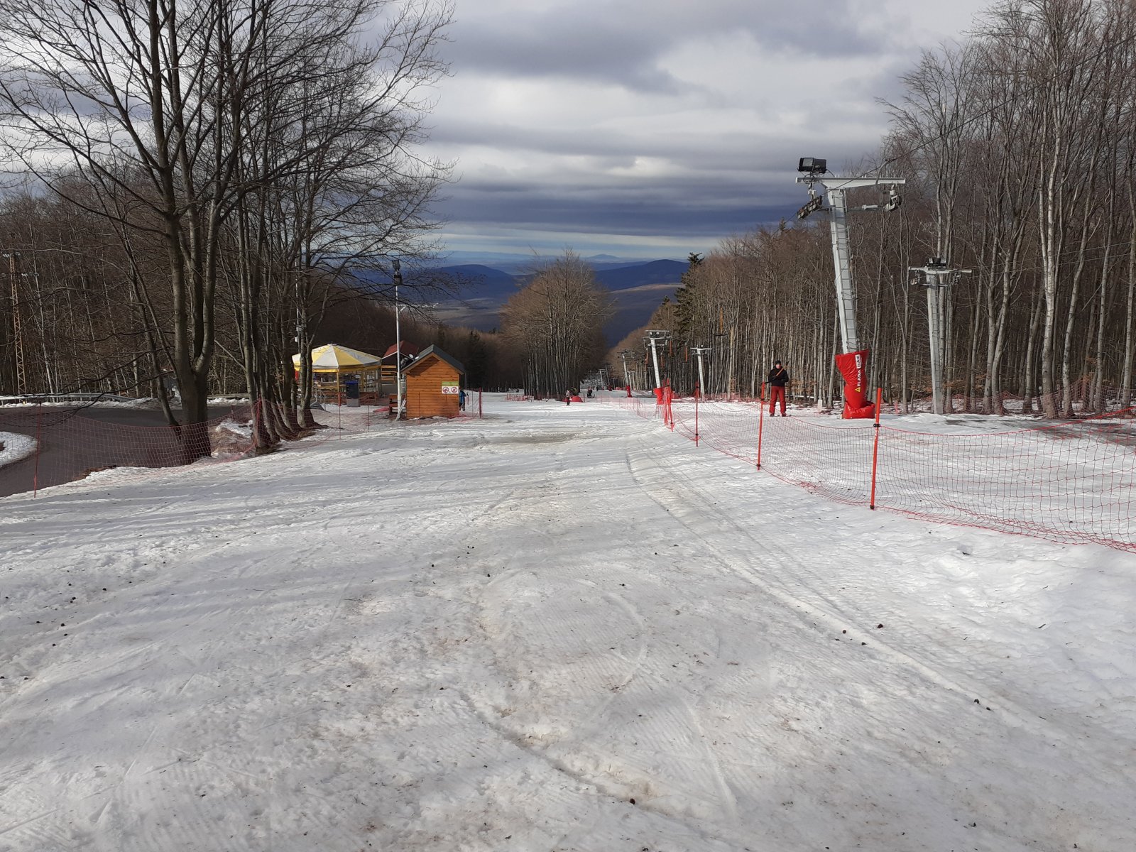 A pálya reggel induláskor